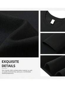 Camiseta Gráfica de Cerveza para Hombre - Diseño Humorístico: "Bebí cerveza, oriné afuera y sé cosas", Camiseta Negra Transpirable con Ligera Elasticidad, Corte Regular, Cuello Redondo, Manga Corta para Uso Casual en Verano y Todo el Año, Camiseta de Ajuste Cómodo, Ropa para Fin de Semana - Negro - Ver 6