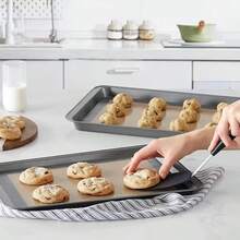 3Pcs Non-Stick Silicone Baking Mat, Reusable Heat Resistant Oven Sheet Liner For Pastry Cake Cookie Baking - View 3