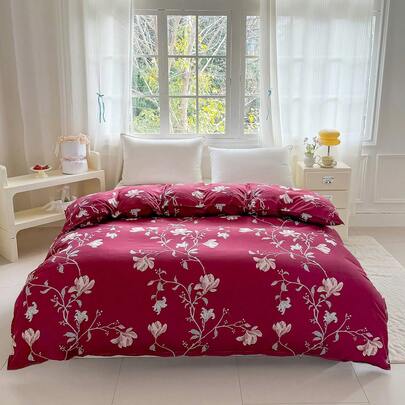 Lightweight Printed Duvet Cover (Filler Not Included), Polyester Fiber Breathable, Bedroom Rental Atmosphere Bedding, Single/Double Bed Quilt Cover, Machine Washable, Fade Resistant, Balancing Aesthetics And Practicality, Easy Care, Essential For Rental Apartment And Student Dormitory Bedroom Makeover, Washable Bedding Set