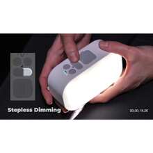 Camping Lantern6400mAh LED Lantern Rechargeable with 4 Light Modes 1000LM Tent Light and Hand-Crank lamp for Hurricane Hiking Camping Emergency Power Outages - Blanco - Ver 8