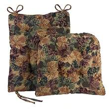 The Gripper Non-Slip Cabernet Tapestry Jumbo Rocking Chair Cushions - Cabernet - Ver 1