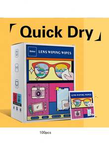 100/300pcs Compact Portable Wet Wipes. Eyeglass Cleaning Wet Wipes, Lens Anti-Fog Wipes, Suitable For Cleaning Glasses, Phones, And Various Screens, Essential For Travel, School, And Commute - Multicolor - View 9