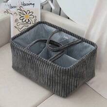 大容量尿布包，带隔层，妈妈收纳包，可装尿布和湿巾，婴儿尿布包（内衬布料颜色随机） - 彩色 - 查看 10