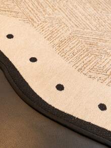 1个雪尼尔沙发垫，防滑，防尘，四季皆宜 - 卡其色 - 查看 4