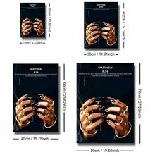 1/3pcs Set Unframed Bible Verse Scripture Canvas Poster African Woman Christian Quote Urban Wall Art Print Luxury Art Painting For Apartment,Living Room,Bedroom,Modern Home Decoration - A - View 6
