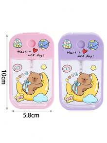 Chai xịt PET trong suốt họa tiết chuột lang nước dễ thương mới, bình xịt nước hoa, bình đựng dung dịch tẩy trang, bình xịt phun sương mặt, thích hợp đựng nước tẩy sơn móng tay, nước hoa hồng và nước tẩy trang, có thể tái sử dụng, vật dụng cần thiết khi đi du lịch, phụ kiện du lịch hoàn hảo, quà tặng ngày lễ, quà tặng Ngày của Mẹ, quà tặng giáo viên, quà tặng bạn bè, quà tặng Ngày Valentine, chai xịt du lịch - Nhiều màu - Xem 9