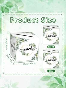 1pc Elegant Eucalyptus Wedding & Party Memory Box - Decorative Storage Trunk Suitable For Weddings, Birthdays, - Sturdy Paper Box For Mementos, Trophies & Certificates Presentation - Decorative Gift Card Box - View 10