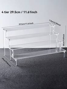Akrylställ i flera nivåer, förvarings- och displayhylla för hemmet, smyckes- och kosmetikaställ, transparent displayställ för flera lager, tårtställ, parfymställ - Multifärgad - Visa 24
