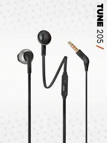 Tune 205 Wired In-Ear Earphones, Legendary JBL Pure Bass Sound, Lightweight Ergonomic Fit For All-Day Comfort, In-Line Mic & Remote For Calls Music Control, Versatile For Daily Commute & Light Workout - View 10
