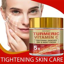 Xioimy 姜黄维生素C日夜霜 - 5倍紧致柔滑，保湿滋润，蕴含透明质酸、胶原蛋白、维生素C、胶原蛋白、视黄醇，均匀肤色，清爽不油腻，适合所有肤质 - 數量 - 查看 6
