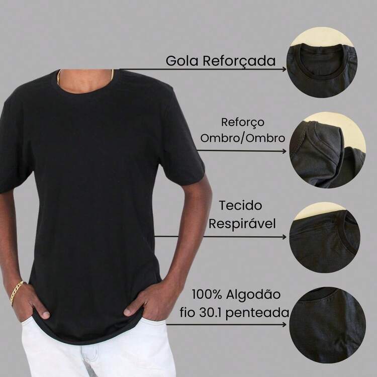 Camiseta Unissex Estampada Mapa Brasil Copa 2026 Hexa 100% Algodão Premium Camiseta Streetwear Copa do Mundo Camisa Oversized Casual T-shirt Torcida Brasileira Rumo ao Hexa - Branco - Visão 5