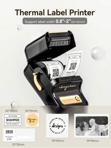 NIIMBOT B21 B1 Mini Portable Thermal Printer, Home/Office/Commercial Label Printer, Wireless Bluetooth Barcode & Photo Printer - Multicolor - View 5