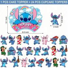 Hasbro 25pcs Rainbow Color Stitch Cake Decorations, Cake DIY Decor, Birthday Party Cake Decorations - View 9