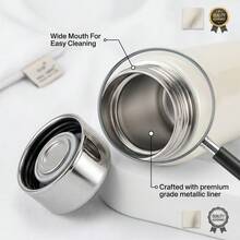 Bình nước mini 8oz (khoảng 227ml) dễ thương, sơn màu cầu vồng - Bình nhỏ cách nhiệt chân không bằng thép không gỉ - Chống rò rỉ, chống tràn, giữ đồ uống nóng/lạnh cho các loại đồ uống như cà phê, trà. - Nhiều màu - Xem 4