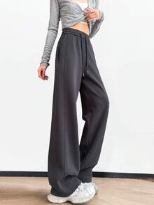 Women Pants - Dark Grey - View 1