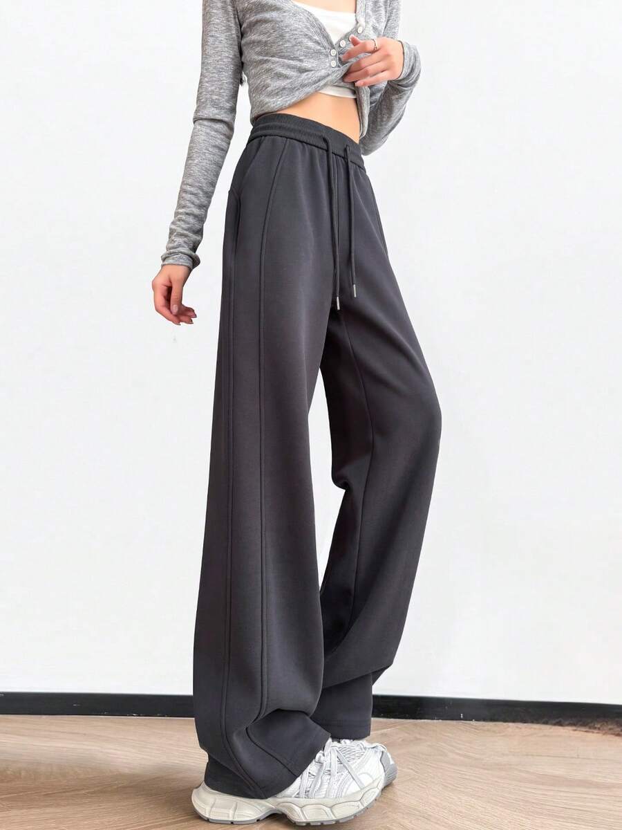 Women Pants - Dark Grey - View 1