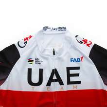 UCI BORA 1 áo đạp xe đường trường mùa hè thoáng khí UAE, kiểu dáng ôm sát. - màu đen - Xem 4