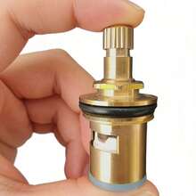 Bộ 1/2 van sứ nóng lạnh bằng đồng thau cho vòi nước phòng tắm, sửa chữa van nước phòng tắm, thay thế lõi van, vòi nước nhà bếp bằng đồng thau, phù hợp cho điều khiển vòi nước nhà bếp và phòng tắm - Phụ kiện thay thế vòi nước - Nhiều màu - Xem 6