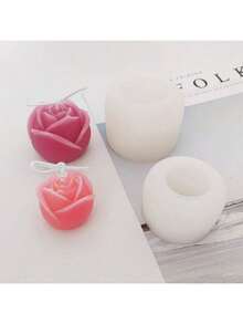 玫瑰花DIY手工石膏香薰石多功能硅胶模具，时尚设计 - 花朵 - 查看 7