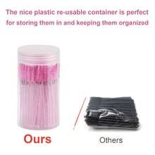 Bộ 10/50/100 cọ chuốt mi dùng một lần, cọ chuốt mascara, dụng cụ trang điểm dùng cho nối mi và kẻ lông mày kèm hộp đựng. - Nhiều màu - Xem 6