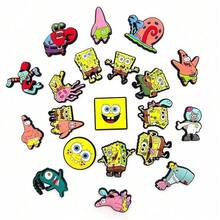 SpongeBob SquarePants 10 pezzi/set decorazione per festa di compleanno, inclusi charm in gomma morbida per scarpe. Caratterizzati da personaggi come Sandy, Patrick e Gary. Adatto per compleanni, regali per vacanze, riempitivi per buste regalo, omaggi per feste, regali, regali per la festa della mamma, regali per la stagione dei matrimoni e regali di Natale (stili assortiti casualmente) - fibbia per scarpe - Visualizzare 6