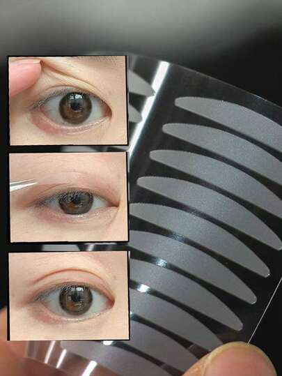 40 piezas de cintas invisibles y transpirables para doble párpado, cintas de maquillaje de doble cara para sombras de ojos, transparentes, regalo, esencial de viaje