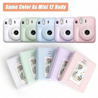 Easypie 64 Cepli Fotoğraf Albümü, Mini 12/11/9 İndeksli Kameralar İçin Uygun, Yüksek Kapasiteli Dayanıklı Karton Kılıflı Albüm, Çok Renkli Fotoğraf Saklama Kitabı, Arkadaşlara Hediye, Mezuniyet, Okula Dönüş, Noel Dekorasyonu, Sevgililer Günü, Anne ve Babaya Hediye, Cadılar Bayramı, Şükran Günü, Kişiselleştirilmiş Hediyeler, Doğum Günü, Yeni Yıl İçin Uygundur