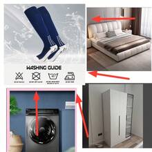 Yufree Mens Knee High Grip Soccer Socks Non Slip Long Socks For Football Basketball Sports - 3black - View 9