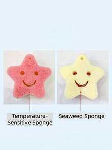 Miếng bọt biển hoạt hình cảm biến nhiệt độ để lau chùi, dụng cụ cọ nồi tẩy dầu mỡ nhà bếp, dụng cụ rửa chén. - nhiều màu - Xem 4
