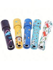 3/6/12pcs Kaleidoskop Vintage, Penghilang Stres untuk Dewasa, Hadiah Pesta Ulang Tahun, Pengisi Kaos Kaki Natal, Berbagai Warna, Plastik Tahan Lama, Hadiah Menarik - View 7