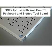 Wall Control ASM-SH-1609 9" Deep Pegboard Shelf Assembly for Pegboard and Slotted Tool Board Red - Rojo - Ver 3