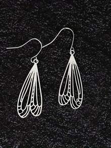 1 par de pendientes con colgante geométrico retro, adecuados para uso diario, fiesta y como regalo de joyería de viaje para mujeres - Plateado - Ver 4