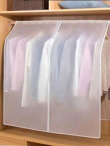 Thickened Transparent PEVA Material Garment Dust Bags, Breathable And Waterproof, Can Be Hung For Clothing Storage, Suitable For Wardrobe, Closet And Home Decor - Translucent (bottomless) - View 4