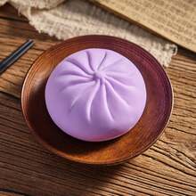 1/4 Pcs Daily Stress Relief Toy, Colorful Dumpling Squeeze Ball, Sensory Fidget Toy, Squeeze Dough Ball Stress Relief Hand Toy, Elastic Tabletop Toy With Food Steamer, Game And Party Favor, Suitable As Gift Or Party Favor(Colors Are Dispatched Randomly.) - 彩色 - 查看 5