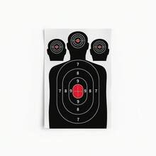 10/20/50/100 Pack 12x18 Inch Human Silhouette Shooting Targets - Professional Marksmanship Training Paper For BB Guns, Airsoft, Pellet Guns, Handguns & Rimfire - Indoor/Outdoor Range Accuracy Practice - Multicolor - View 2