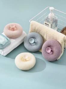 1/2 miếng bọt biển tắm, bọt biển tẩy tế bào chết, bóng massage tắm, dụng cụ chải tắm, mềm mại và thân thiện với da, có giác hút, có thể tái sử dụng, quà tặng Ngày của Mẹ - nhiều màu - Xem 3