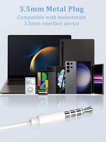 兼容的有线耳机，Type-C电子耳塞，3.5mm圆形插头，USB-C耳塞，带立体声低音的手机/电脑耳机 - 查看 8