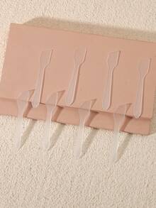 20/40//100 Pcs Mini Cosmetic Spatulas Cream Makeup Mask Spoons Cosmetic Spoons, DIY Makeup Tool Paste Stick Beauty Tool Set, DIY Facial Paste Stick Mixing Spatula Spoon Makeup Tool Travel Essentials Travel School Supplies Holiday Camping Holiday Essentials Vacation Accessories Women's Perfume Men's Perfume Beach Perfume Bottle - Clear - View 3