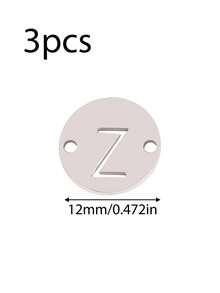 3个/套 字母连接吊坠 不锈钢 A-Z 字母吊坠 18K PVD 镀层 DIY 耳环 手链 首饰制作 - 吊墜 - 查看 15