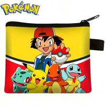 pokemon Ví đựng tiền xu/thẻ thiết kế mới, ví in họa tiết unisex. - Nhiều màu - Xem 1