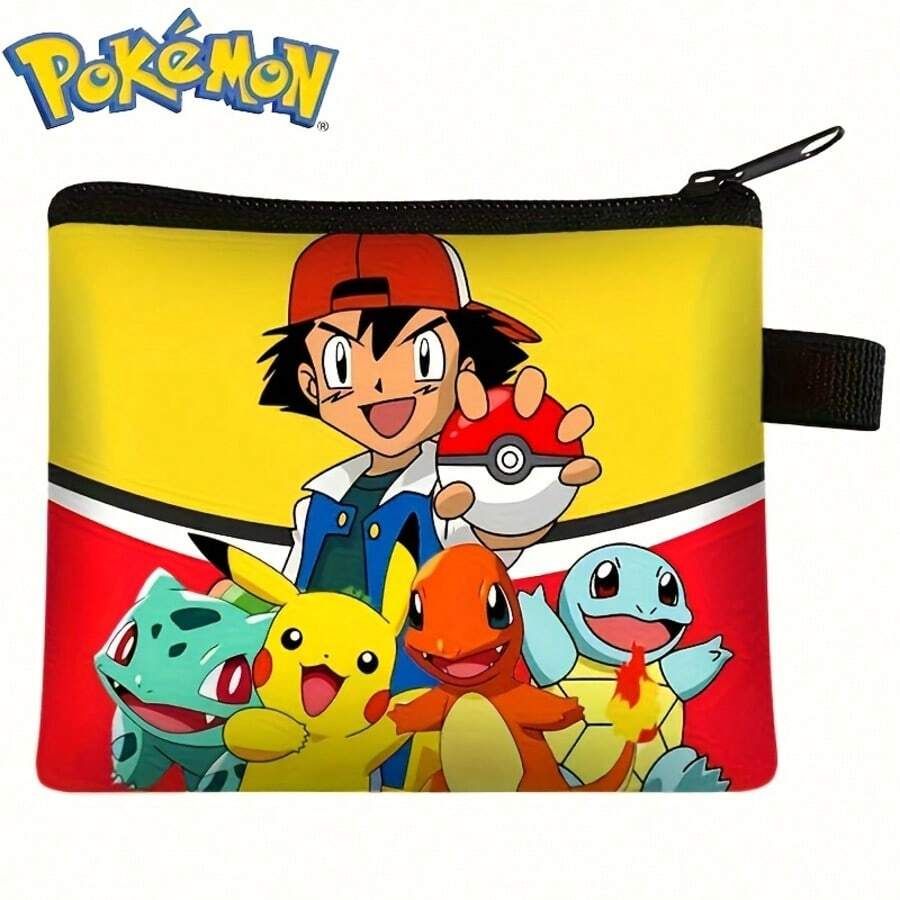 pokemon Ví đựng tiền xu/thẻ thiết kế mới, ví in họa tiết unisex. - Nhiều màu - Xem 1
