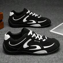 Giày thể thao nam casual mới mùa Xuân/Hè 2026, giày tập luyện thể thao nhẹ, giày thể thao đa năng dành cho sinh viên. - màu đen - Xem 3