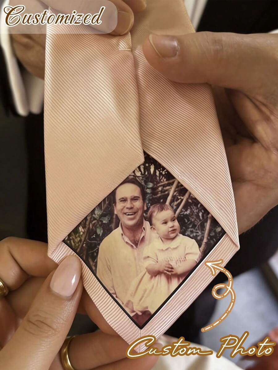 Custom Photo Tie Clips In 3 Sizes, Suitable For Groom, Wedding Anniversary, Father Of The Groom, Wedding Gift, Washable Photo Clips For Wedding Ties, Wedding Season Gift