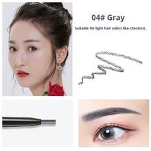 1.5mm Ultra-Fine Natural Eyebrow Pencil, Smudge-Proof Makeup For Eyebrows - Multicolor - View 10