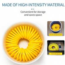 花园软管、软管、水枪、洗车软管、卷绕软管、园艺、庭院、可伸缩柔性灌溉管、带喷枪的魔法花园软管、高压、汽车清洁工具 - B - 查看 4