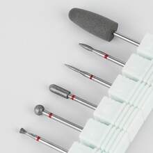 6件套金刚石美甲钻头，硅胶抛光美甲钻替换钻头 - 6件套裝 - 查看 1