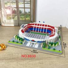 Bộ lắp ráp 4000 mảnh ghép hình sân vận động bóng đá nổi tiếng thế giới Camp Nou/Bernabeu/Bóng đá/Bóng rổ, quà lưu niệm nghệ thuật trang trí, quà sinh nhật cho người hâm mộ. - Nhiều màu - Xem 3