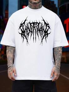 Men's Cotton T-Shirt, Adult Ghost Clown, Ghost Hat, Kids' Streetwear Plus Size Up To 5XL 266 - 白色 - 查看 2