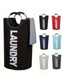 1 giỏ đựng quần áo bẩn lớn màu đen 92L, túi đựng quần áo bẩn có thể gấp gọn, giỏ đựng quần áo cao đứng độc lập, thùng giặt gấp gọn, giỏ đựng đồ giặt, giỏ giặt, dụng cụ sắp xếp phòng tắm, giỏ, giỏ đựng đồ, giỏ đựng quần áo bẩn có thể gấp gọn - Nhiều màu - Xem 9