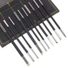 10pcs / Per Set Wooden Handle Wood Carving Chisel Tool Set, Cutting Wood Carving Knife Set, Woodworking Carving Hand Tool Kit - 10pcs - View 6
